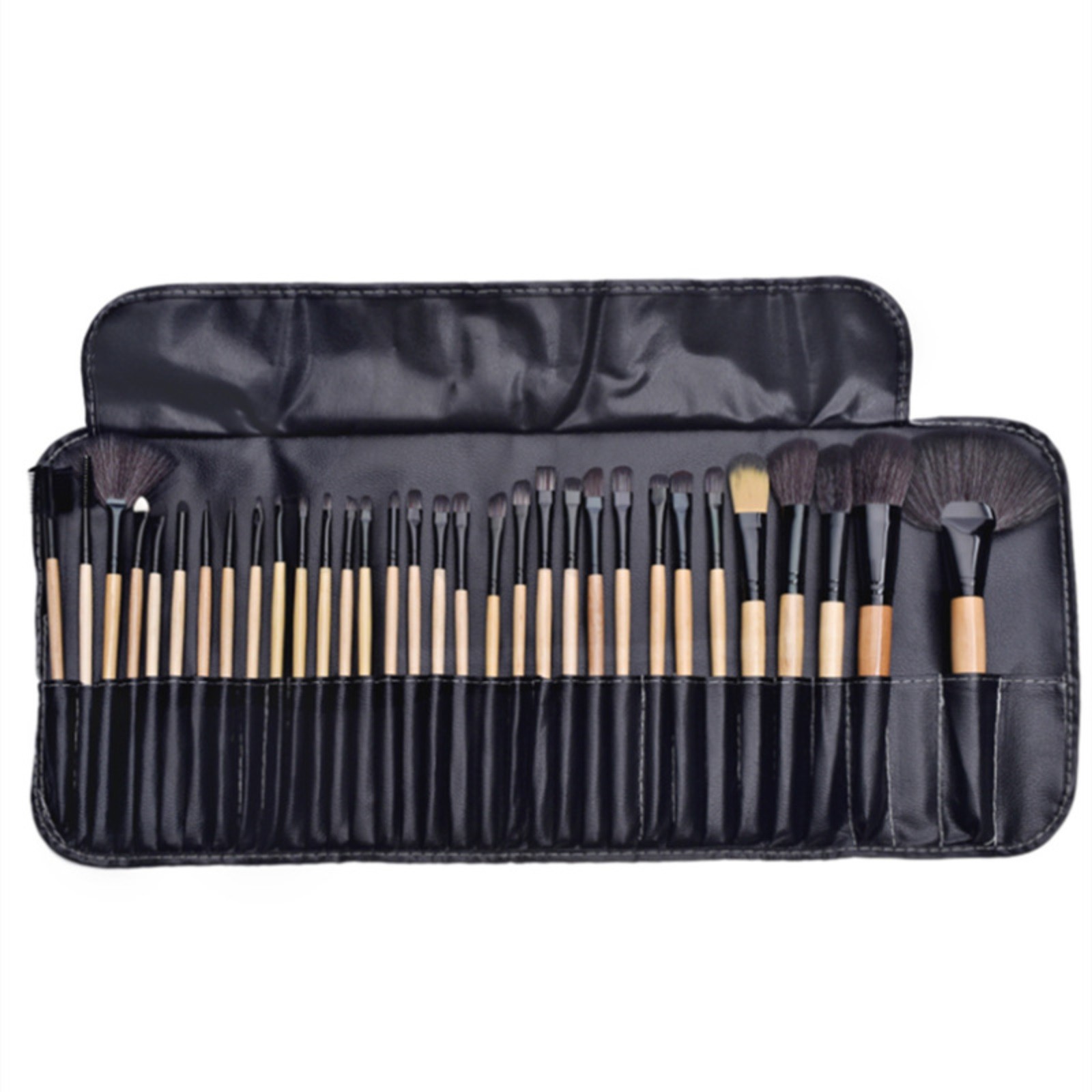 thumbnail image 2 of Juego de 32 brochas de maquillaje con mango de plástico y bolsa para brochas Brochas de maquillaje Herramientas de maquillaje, 2 of 2